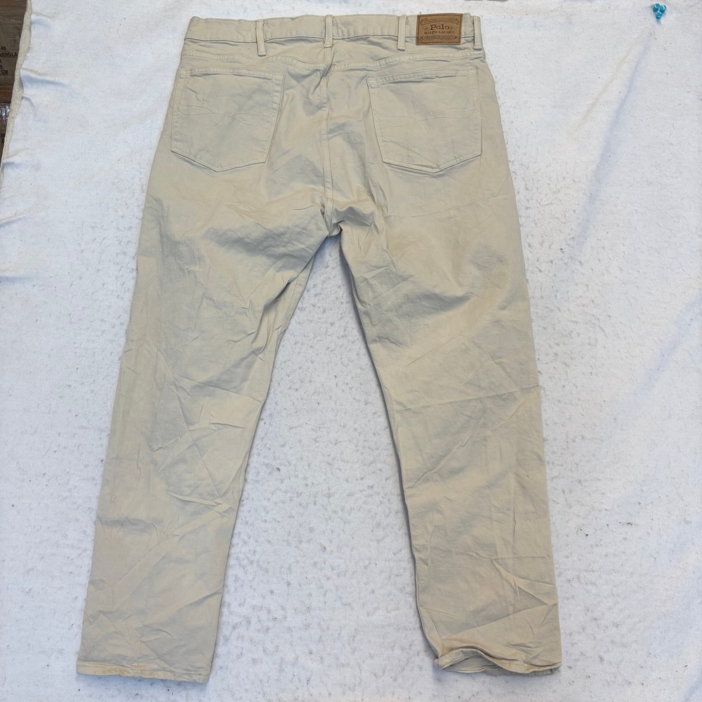 Polo Ralph Lauren Sullivan Slim Chino Pants Mens 42x30 Beige Stretch Cotton